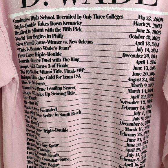 Dwanye Wade retirement your long sleeve - size medium - Miami heat, marquette - Picture 6 of 6